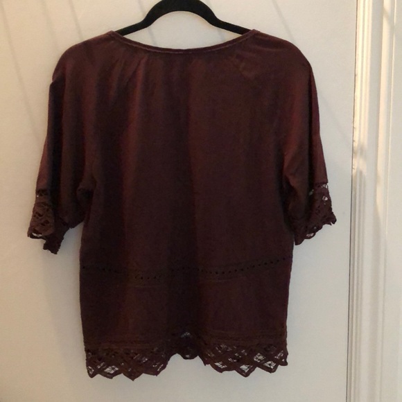 Lacy Anthropologie top - Picture 2 of 4